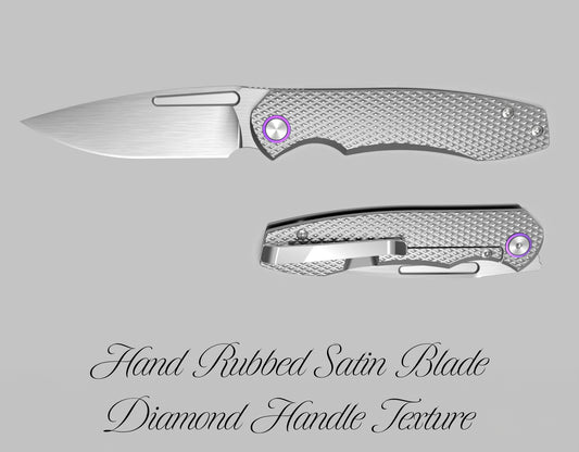 Dawn Hand Rubbed Blade / Diamond Handle Texture